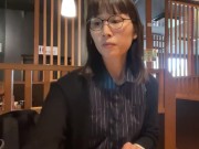 淫乱OLが休日に1人で焼肉を食べる① 1/16