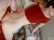 Young redhead slut fucks and takes a lot of cum in her face and mouth - Elena Ross 15/16