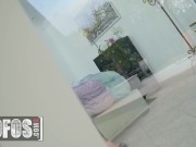 Mofos - Busty Milf Ryan Keely Scolds Ramon For Jerking Off To Her Undressing & Then Helps Him Cum 1/16