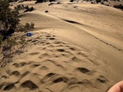 CAUGHT! Men watch us fuck on public nude beach - join us next time! 4/16