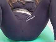 Asian student squirting during the workout session 2/16