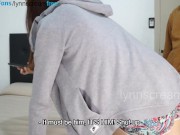 Hablando por telefono con el novio mientras se atraganta con la verga del vecino 😱 - LynnScream 2/16