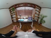 VR Conk Home Office Sex Fantasy With Horny Latina Redhead Lasirena69 VR Porn 2/16