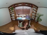 VR Conk Home Office Sex Fantasy With Horny Latina Redhead Lasirena69 VR Porn 5/16