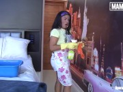 OPERACION LIMPIEZA - Big Ass Latina Maid Vick Valencia Gives Extra Service - MAMACITAZ 3/16