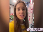 Our first REAL trip, Female & Financial Domination fun, nude workout, closeups spreading, cuckolding naughty talk - Lelu Love 5/16