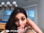 POVD Small Tit Cutie Loses The Pool Table Game 13/16