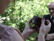 Glamorous Housewife Sucked-off Gardener's Cum After Deep Pussy Fucking Outdoors 2/16