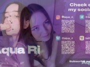 Cute Aqua Ri is fucked hard in the mouth and in doggy style 1/16