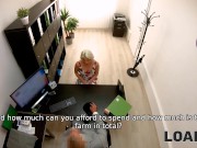 LOAN4K. Woman makes moneylenders cock hard that leads to hot humping 4/16