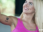 PrivateBlack - Blondie Aisha Angel Squirts After Being Fucked By Dark Cock! 3/16