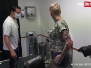 MyDirtyHobby - Inked Cat-Coxx Lets Her Gynecologist Examine Her Pussy With His Fingers & Hard Cock 2/16