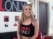 ANAL ONLY Tiny blonde Summer Vixen has her bootyhole drilled by a huge dick 2/16