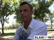 Blonde MILF gets a strange cock 8/16