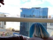 Sucking my best friend on the balcony 10/16