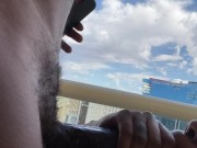 Sucking my best friend on the balcony 16/16