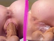 Step Sister SQUIRTS multiple times fantasizing step brothers huge cock 💦💦 bubble butt Live Shows