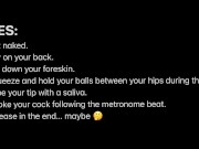 CUM TWICE CHALLENGE JOI WITH METRONOME 1/16