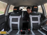 FakeDrivingSchool Hot Brunette Great POV Blowjob and SEX 5/16