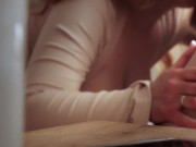 Wife with big tits rides on me from behind. She got a big real orgasm. These mornings sex are cool! 6/16