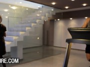 Exquisite threesome with busty MAID Cherry Kiss and Tarra White 3/16