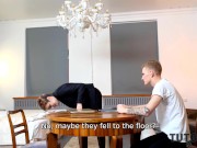 TUTOR4K. Student hides literature tutors glasses to have sex with her 5/16