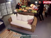 XXXSHADES - Big Ass Brunette Luna Rival Rides Cock In Front Of Boyfriend - LETSDOEIT 6/16