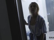 SHAME4K. Patients cock becomes hard and the doctor decides to use it 3/16