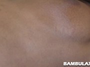 Black short-haired pussy gets white cock and cum inside 1/16