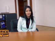 POV - Massage by Emily Brix leads to hot office sex 2/16