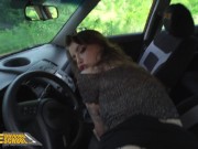 FakeDrivingSchool Hot Babe Fucked Outside on Car Hood 11/16