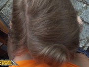 FakeDrivingSchool Hot Babe Fucked Outside on Car Hood 9/16