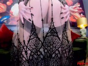 Busty mature redhead RedXXX stuffs her panties into her pussy 5/16