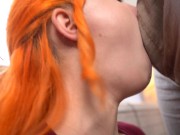 Romantic sex with wife in red dress CLOSE UP 6/16