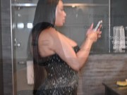 (WATCH THIS) Hot Ebony Milf Gets Mad and Eats Stepsons CUM!!! Jennifer Exxotic Fucks Young Guy 1/16