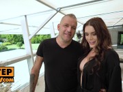 Busty babe Kitana Lure invites you for threeway anal sex 4/16