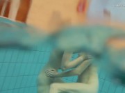 Libuse thinks Nastya is horny and hot in the pool 10/16