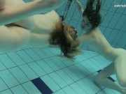 Libuse thinks Nastya is horny and hot in the pool 11/16