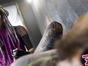 Alternative worker pegging by tattooed dominatrix - , Hot Female Domination, Anal Fuck, Dripping Dick 1/16