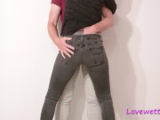 she totally pisses in her jeans while she hugs her step brother and asks him to fuck her 4/16