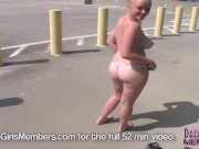 Hot Blonde Teen Plays With Her Big Real Boobs In Public 3/16