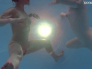 Big tits and small tits Russian pornstars in the pool 11/16