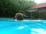 Big tits and small tits Russian pornstars in the pool 5/16