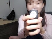 【オナニー指示・着衣】素人カップルの大人の遊び♡他の男に貰ったおもちゃで着衣オナニーさせたらエロ杉田ｗｗ/相互オナニー/M字開脚/見せ合いっこ/スタイル抜群/美乳/美脚/美尻/Vネックセーター/バイブ 6/16