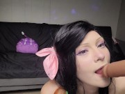 Nezuko blowjob + throat fucking, ahegao ,squirting and drool, spitplay 11/16