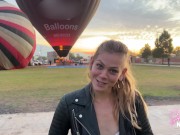 Sammmnextdoor Date Night #05 - Passionate sunrise sex (she swallows) over pyramids in an air balloon 1/16