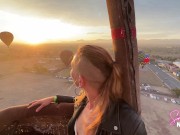 Sammmnextdoor Date Night #05 - Passionate sunrise sex (she swallows) over pyramids in an air balloon 3/16