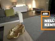 POV - Sexy escort threesome with cock whores Tiffany Tatum and Nelly Kent 1/16