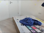 Fucking my stepmom through a hole in a box, she thought it was my dad 16/16