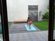 A guy with a huge dick fucked his stepsister after yoga while parents are not at home 1/16